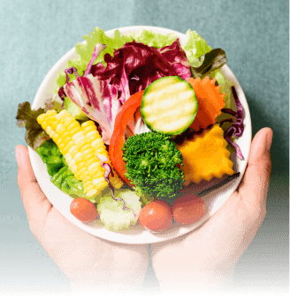 新鮮野菜たっぷりのヘルシーサラダ